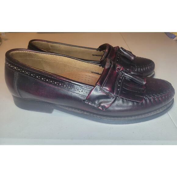 GH Bass Weejuns Oxblood Leather Tassel Loafers Shoes Men Size 10.5D Jeremy 1820 main image 12